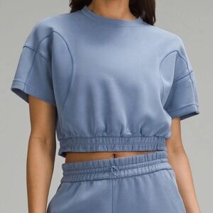 Lululemon Athletica | Softstreme Gathered Short-Sleeve T-Shirt in Oasis Blue